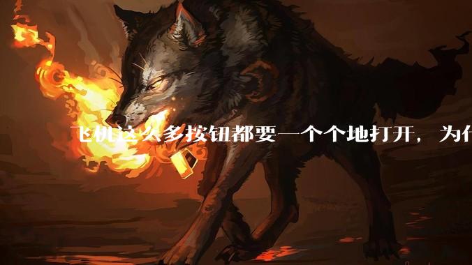 飞机这么多按钮都要一个个地打开，为什么不能一键启动？